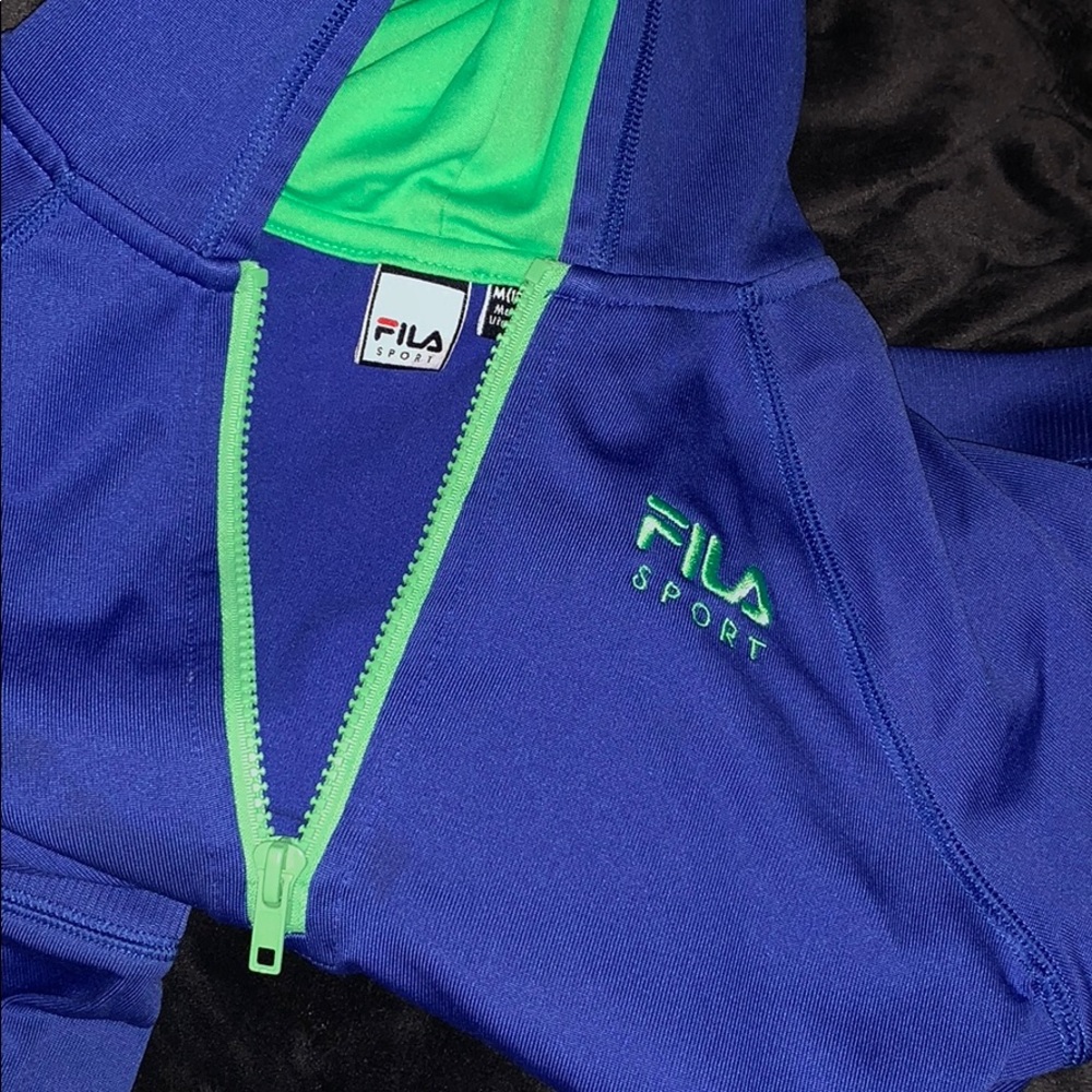Fila Sport Hooded Quarter-Zip Jacket